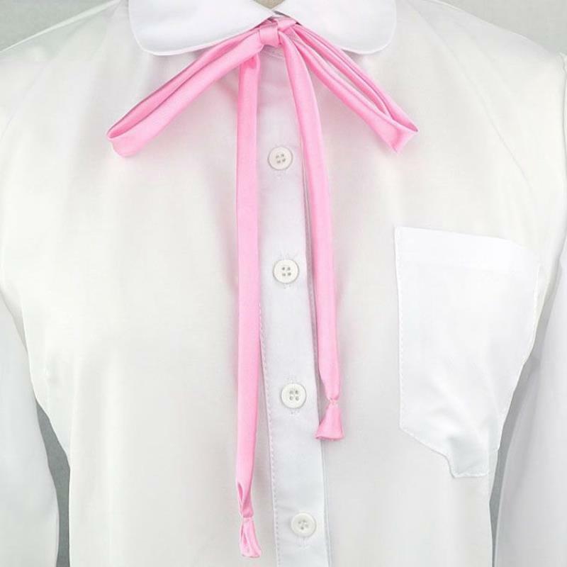JK-collar de uniforme para niña, cuerda acampanada, traje de marinero, pajarita, cuello elegante, cinta de flores