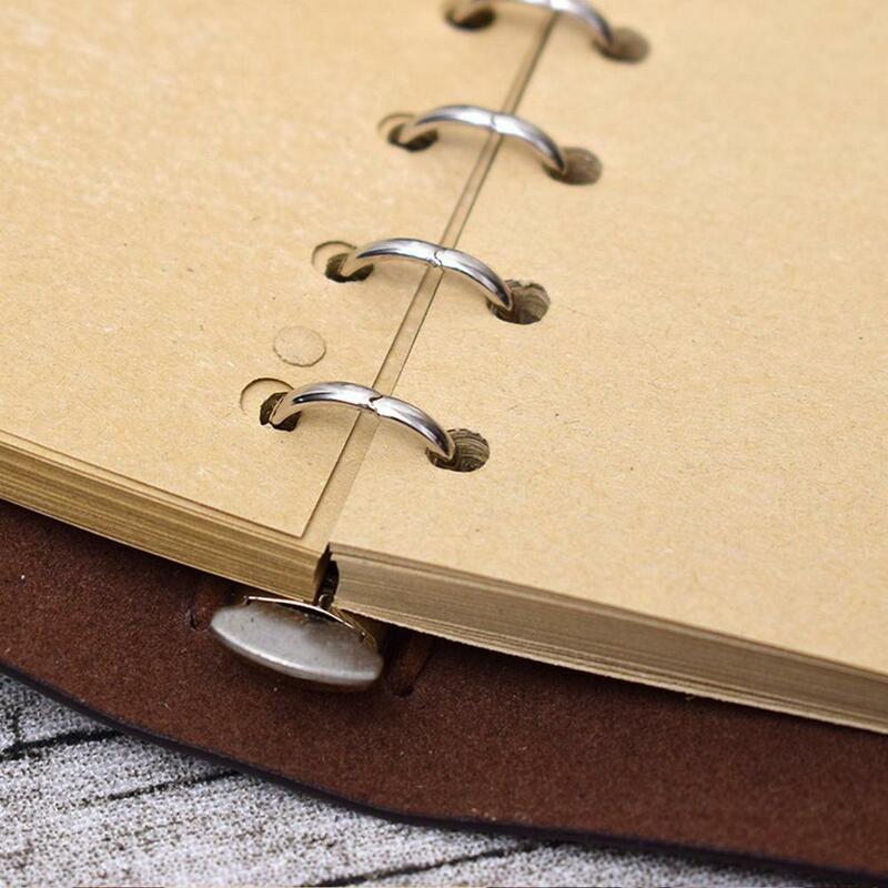 Caderno espiral retro diário bloco de notas do pirata do vintage âncoras do plutônio livro de notas de couro para o viajante diário r20