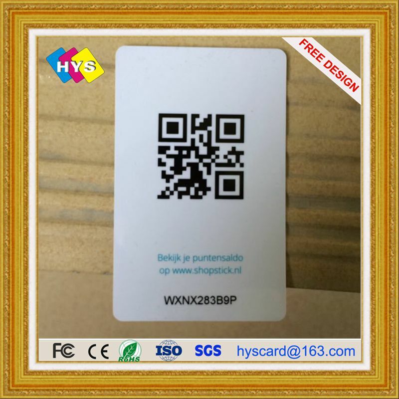Cartes codes-barres en plastique PVC et carte magnétique pour fourniture professionnelle