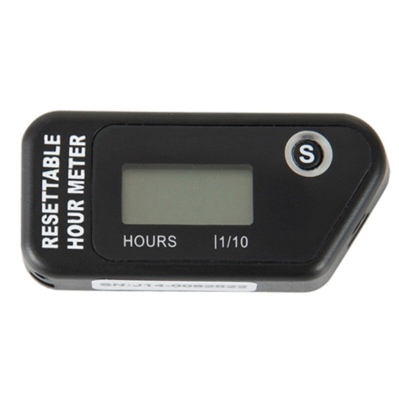 Digital Hour Meter Tachometer For Outboard Motor Lawn Mower Motocross Motorcycle Marine Chainsaw Pit