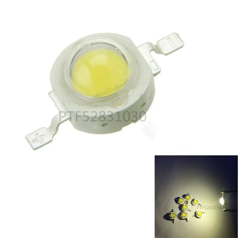 Faisceaux lumineux LED haute puissance, puce SMD, diodes LED, blanc chaud, rouge, vert, lampe bleue, 1 W, 3 W, 100 V-2.2 V, 3.6 pièces