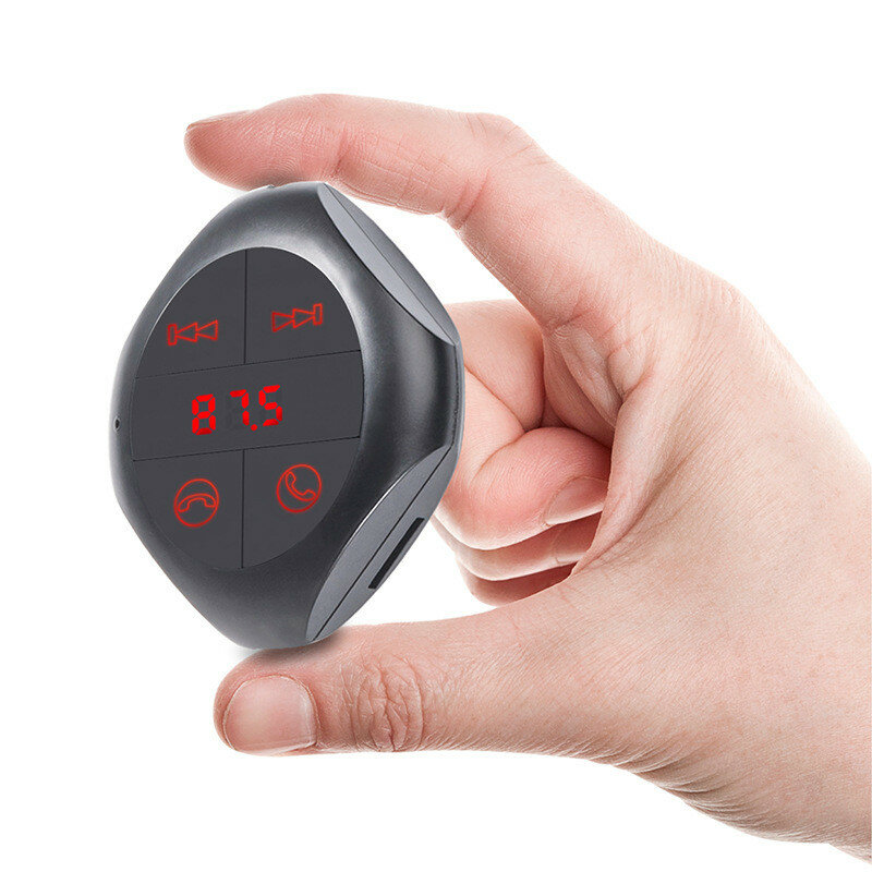 Q7s-transmisor FM manos libres para coche, reproductor de música MP3, Bluetooth, negro