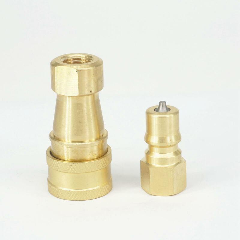 1/4 "npt Innengewinde Hochdruck 5000n Messing Schnell kupplungs satz für tragbare Teppich reinigung für LKW-Montage