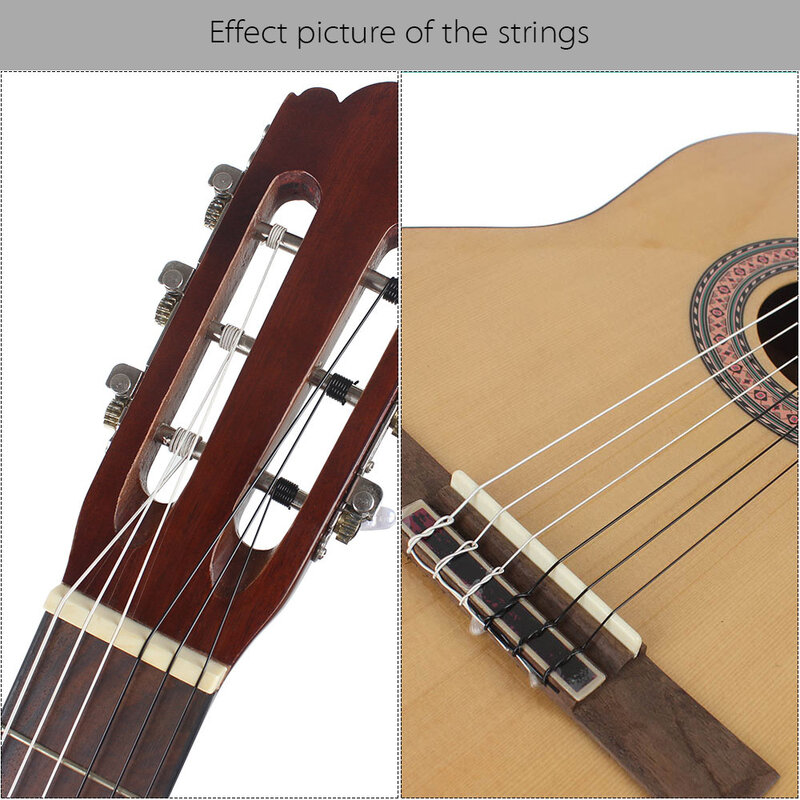 Cordas de guitarra clássicas nylon coloridas, cordas de guitarra espanholas, 4pcs, 6pcs, 10pcs
