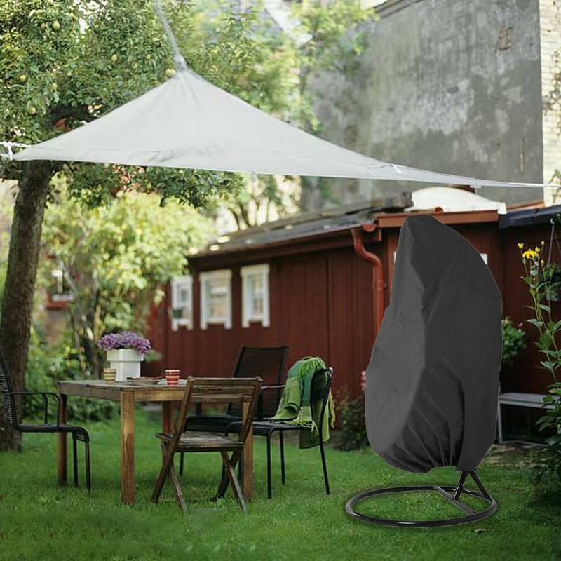 Jardín mecedora a prueba de polvo abrigo de lluvia al aire libre muebles de cubierta impermeable duradera silla fundas Silla de oscilación cubierta de polvo