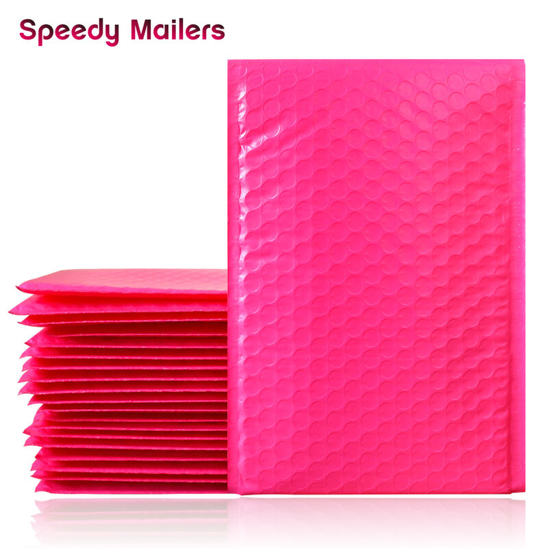 Speedy Mailers 10PCS 6x9 นิ้ว 175x230mm สีสัน POLY Bubble Mailers การจัดส่งซองจดหมายเบาะฟอง mailing Bags