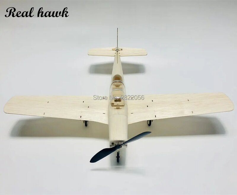 Mini avión teledirigido de madera de Balsa cortada con láser, Kit de construcción de modelo, Mentor T34
