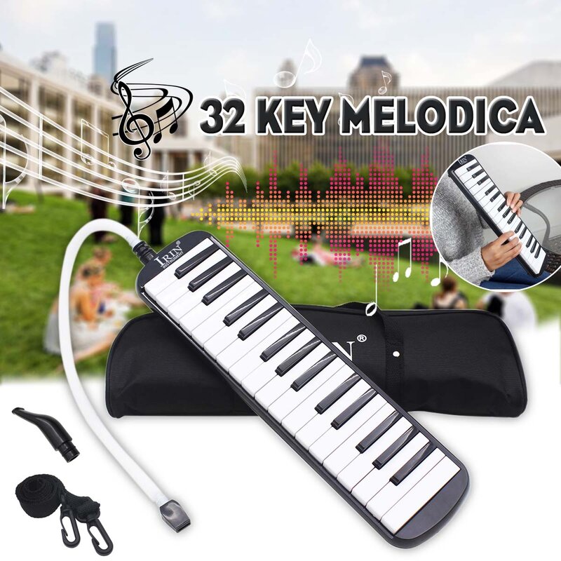 Clavier électronique mélodica Harmonica 32 touches Performance d'instruments de musique durables avec sac à main