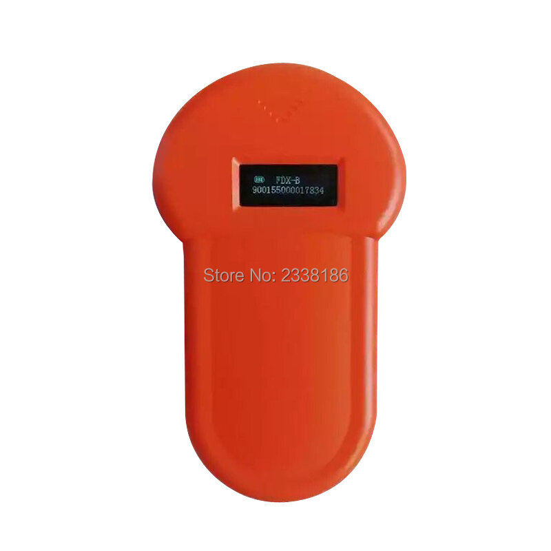 Free shipping ISO FDX-B Pet RFID Chip Reader OLED Display Portable Animal Microchip Scanner for Dog Cat