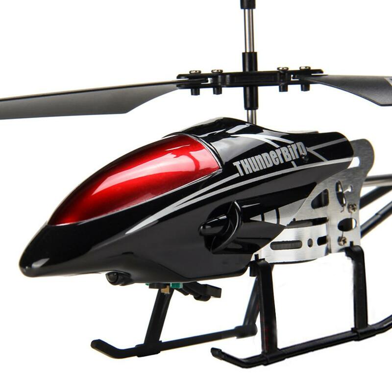 RCtown-helicóptero teledirigido de 3,5 canales con luz LED, helicóptero a Control remoto para niños, juguete volador inastillable