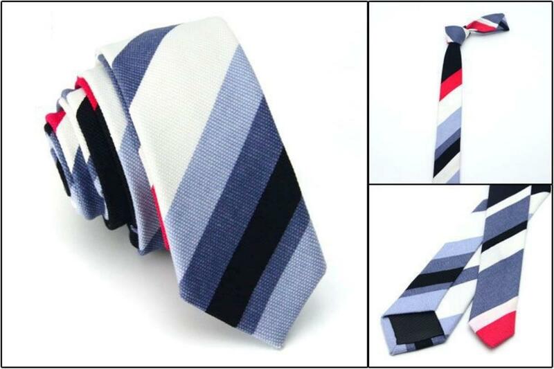 Новый Модный повседневный узкий галстук для мужчин женщин унисекс студентов парный галстук из хлопка и льна в полоску