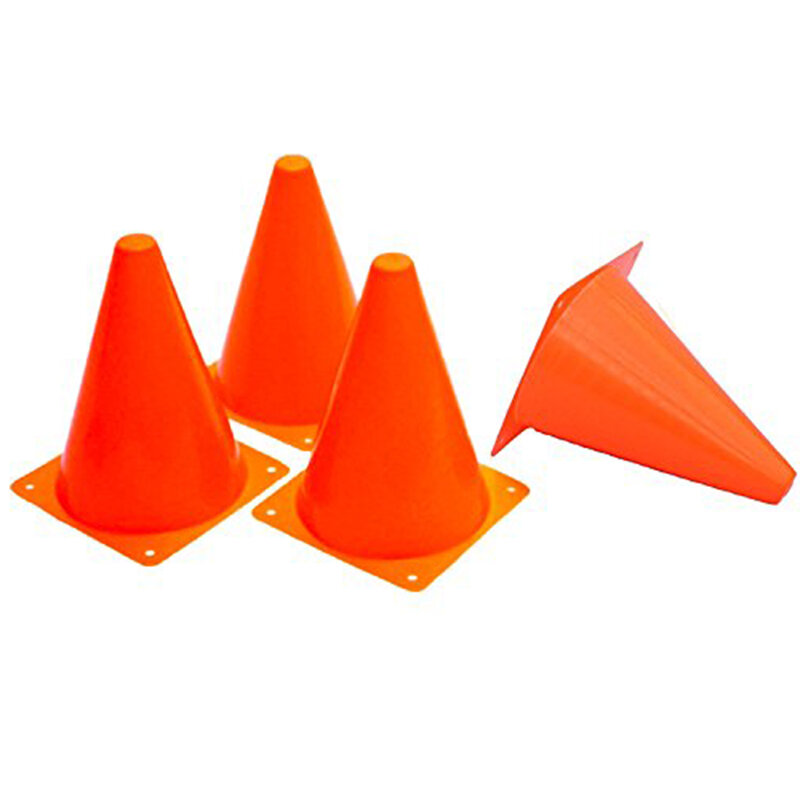 Cones plásticos do tráfego de 12 pces-cones multiuso da atividade dos esportes da festa do tema da construção para as crianças ao ar livre e indoor gam