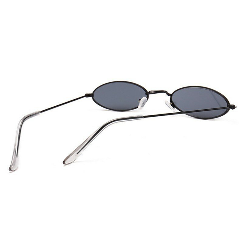 Овальные красные солнцезащитные очки в стиле ретро для мужчин и женщин, брендовые дизайнерские винтажные солнечные очки в металлической оправе, UV400