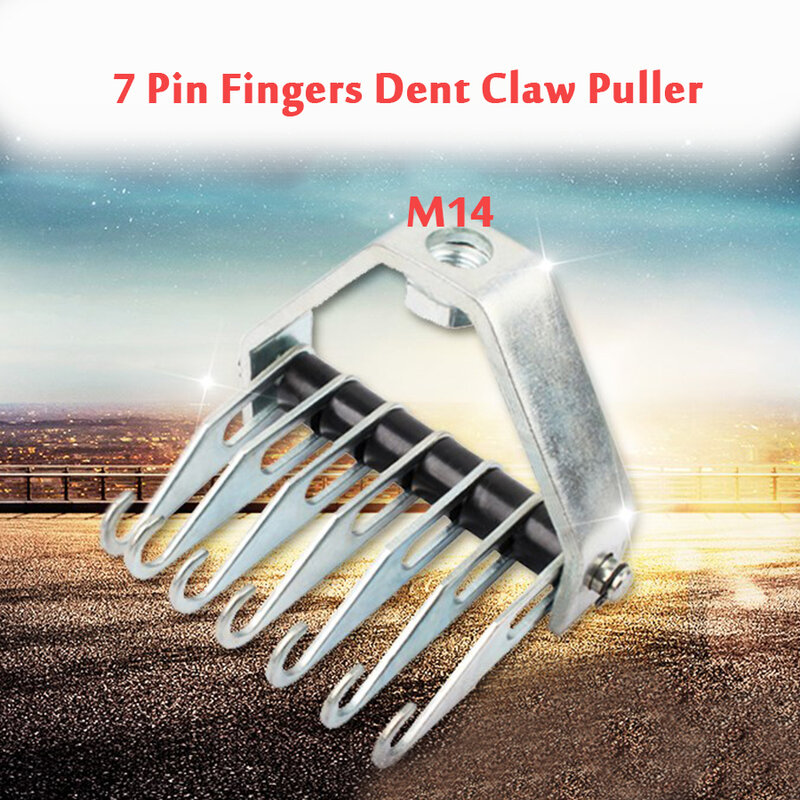 M14 Multi-Klaue Pull Haken 7 Pin Finger Dent Klaue Puller Reparatur Haken Automotive Gestaltung Werkzeug