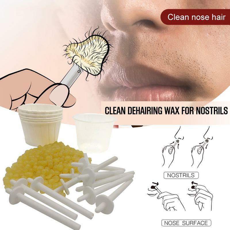 Przenośny do włosów w nosie usuwania zestaw do woskowania dla mężczyzn i kobiet wysokiej profesjonalna jakość do usuwania włosów akcesoria kosmetyczne wosk Hot