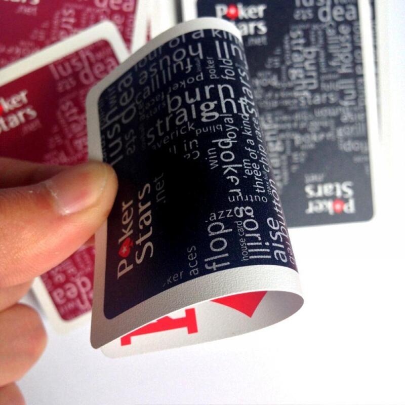2 sätze/los Texas Hold'em Kunststoff spielkarte spiel poker karten Wasserdicht und dull polnischen poker star Bord spiele Schwarz/ rot