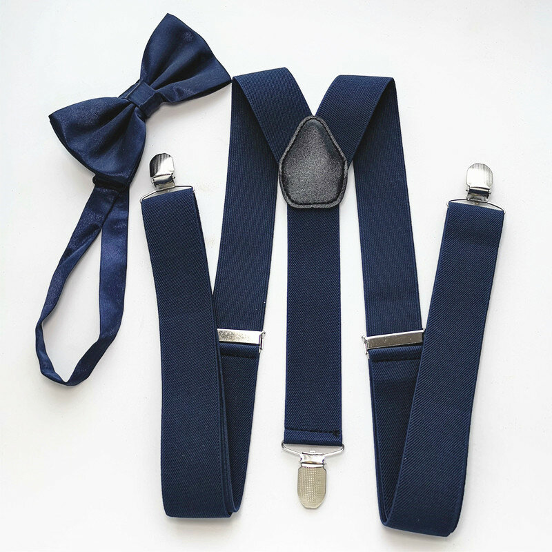 Abbigliamento Accessori Bretelle Per Adulti Bow Tie Set Delle Donne Degli Uomini di Multi-Cinghia di colore Regolabile Bretella Neck Tie Set Per Bambini LB028
