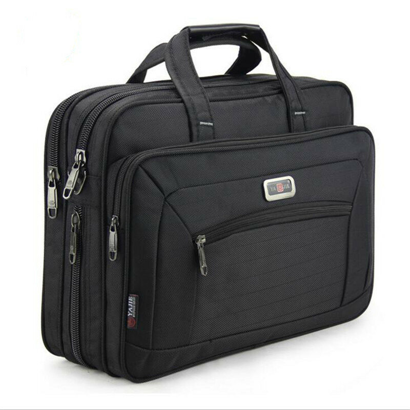 Duża pojemność męska teczka biznesowa marka mężczyźni torebki Oxford 15.6 Cal Top Quality torba na laptopa mężczyźni torby na ramię Crossbody