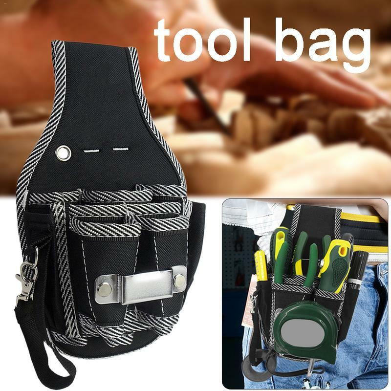 Kit de herramientas 9 en 1 para destornillador de taladro, bolsa de tela de nailon para electricista, cinturón de bolsillo para herramientas, #45