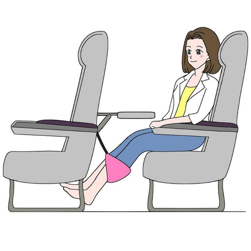 Передвижное кресло домашнего офиса гамак для ног Подушка самолет ног гамак сделано с высококачественной пены памяти средства ухода за коже...