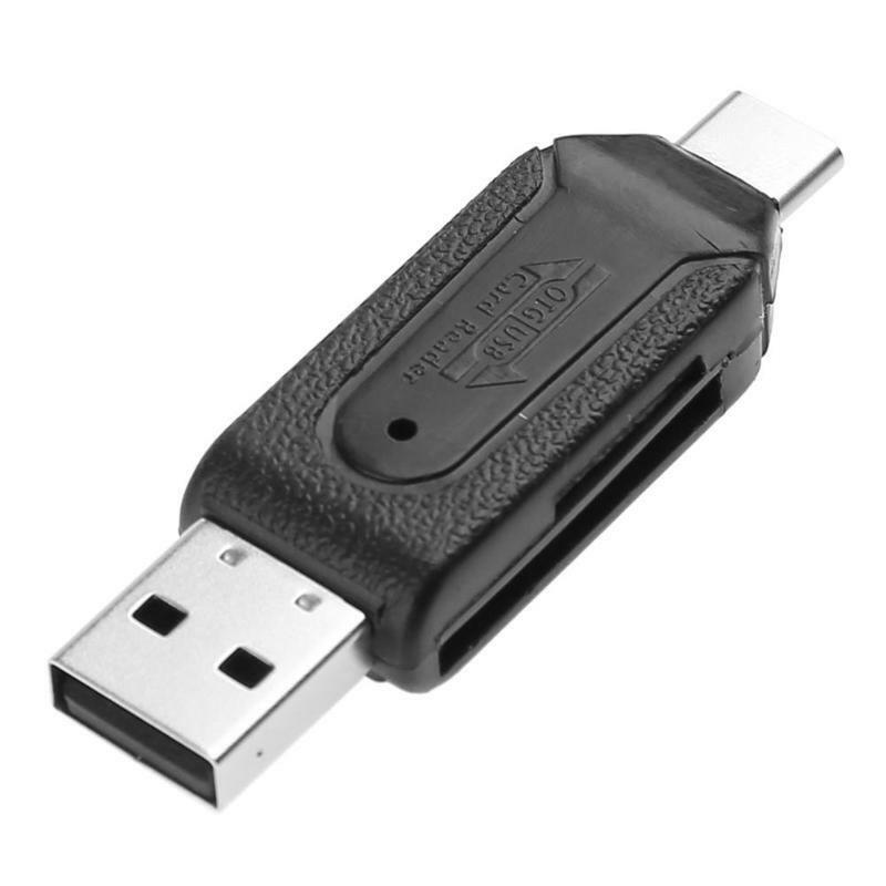 Portable High Speed 480Mbps OTG USB2.0 Type-C USB 3.1 Memory Card Reader For SD TF Micro SD Card Mobile Phone