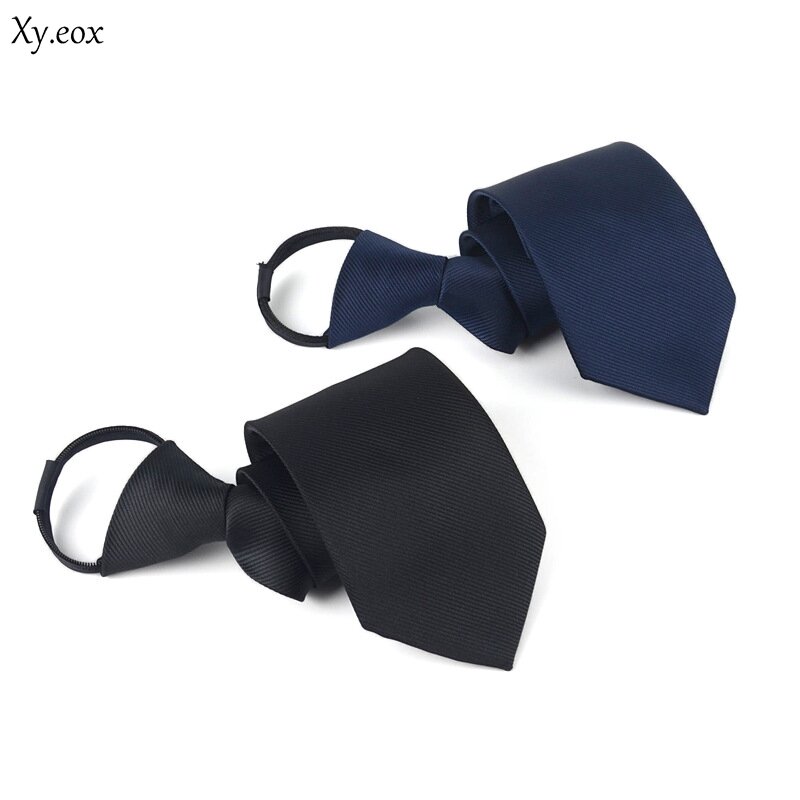 Mode bequem effiziente 8 CM breiten männer formal business arbeit mitarbeiter zipper krawatte leicht zu ziehen faul krawatte