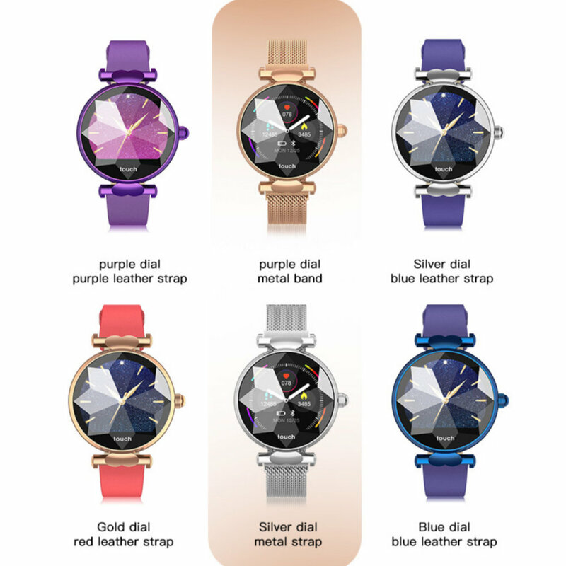 H3 Frauen Smart Uhr Mode Damen Uhren Weibliche Herz Rate Monitor Blutdruck Fitness Aktivität Tracker H2 H1 Smartwatch