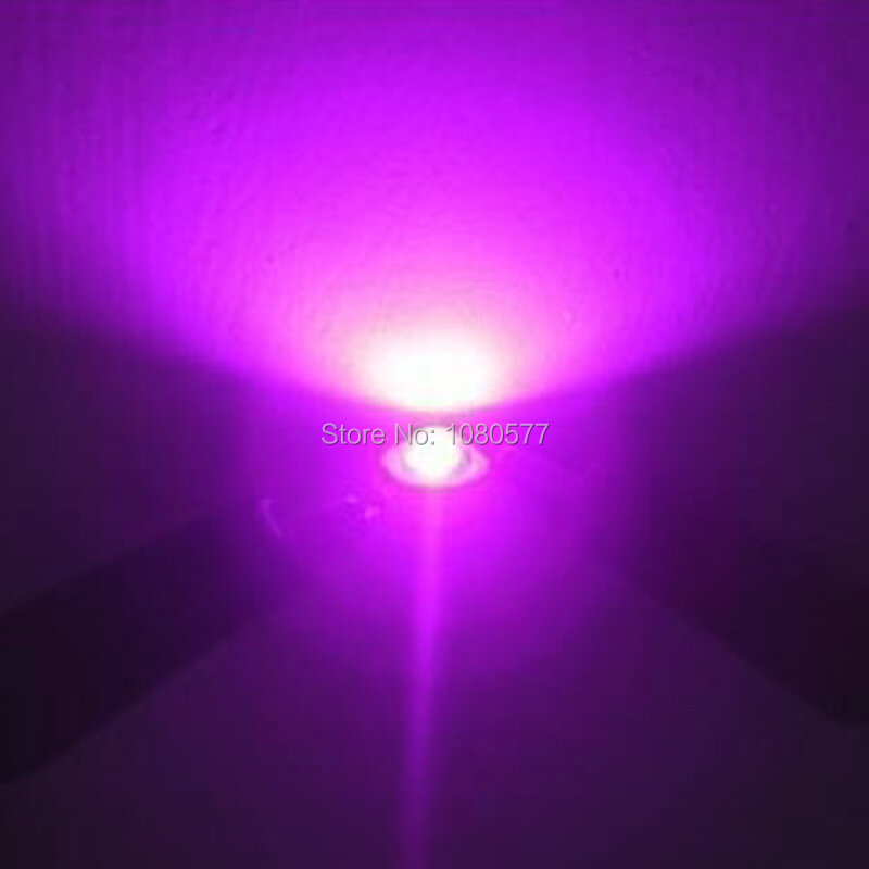 100 pcs 3 W 400nm-840nm DC3.2-3.6V 600mA 700mA pełnozakresowe LED rosną światła diody do uprawy roślin z 20mm czarny PCB gwiazda