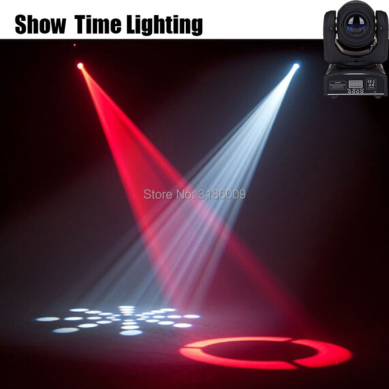 Czas na Show 30W Mini LED DMX gobo ruchoma głowica światło punktowe klub DJ oświetlenie sceniczne Party dyskotekowe ruchome lampy ruchoma głowica s Light