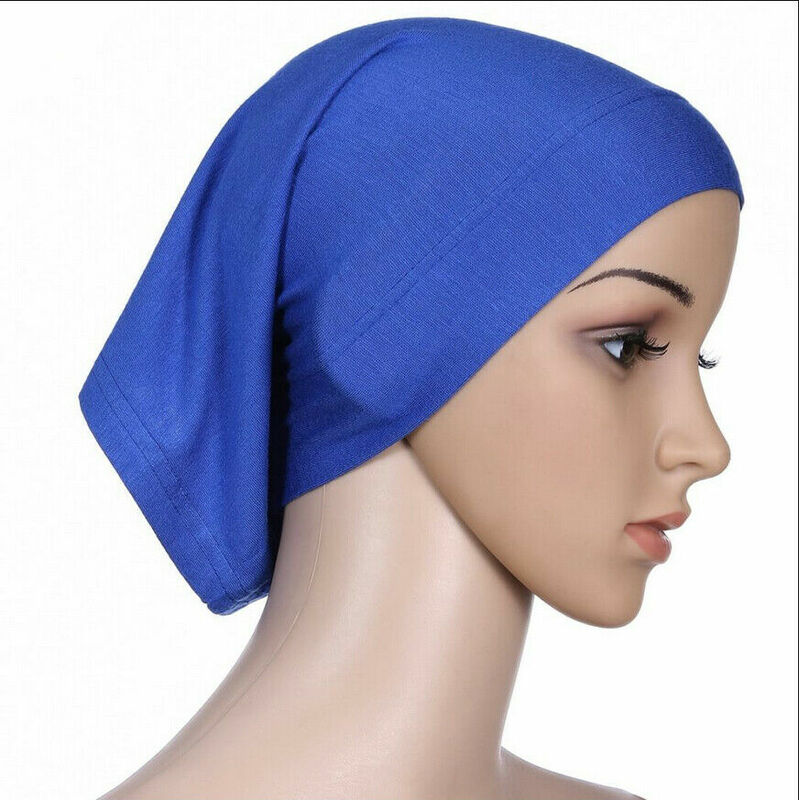 2019 najnowszy islamski muzułmanki szalik na głowę bawełna Underscarf hidżab pokrywa Headwrap Bonnet hidżaby bez wzorów