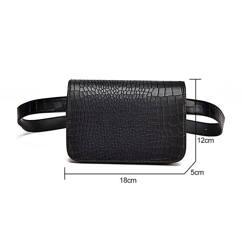 Alligator wzór talii pakiety kobiety skóra PU regulowany pasek torba talii opakowanie portfel etui na telefon damskie sprzedawca torby pracy