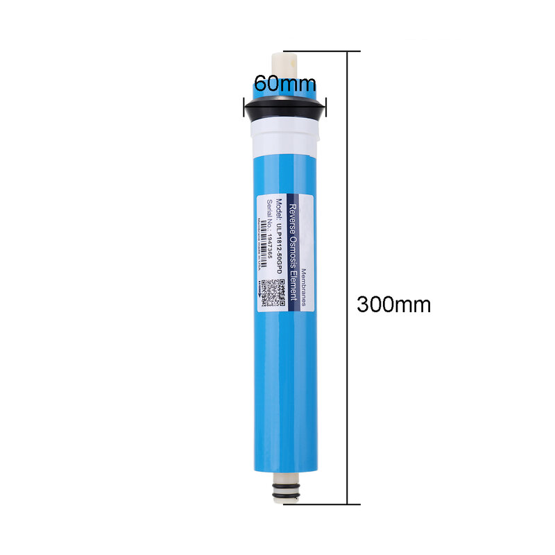 50/75/100/125/400GPD Home Kitchen Reverse Osmosis RO Membrane Replacement Water System Filter Water Purifier Drinking Treatment