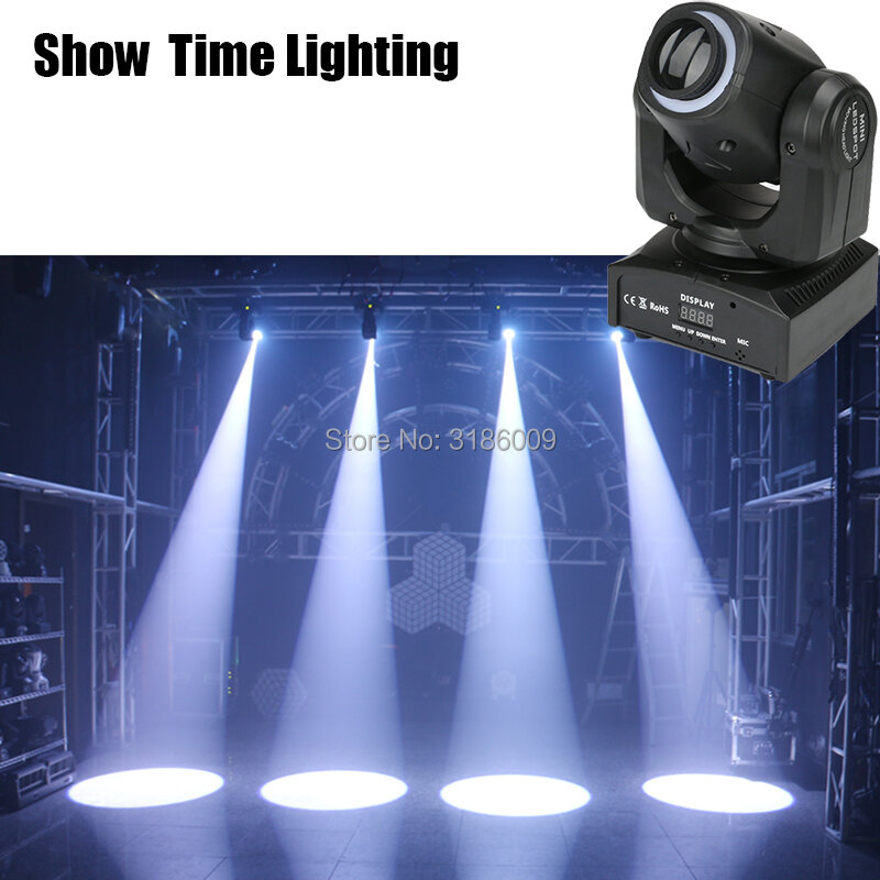 Hot sales Spot 30W LED Moving Head With strip light&Gobos Plate&Color Plate High Bright 30W Mini Led Moving Head Light DMX512