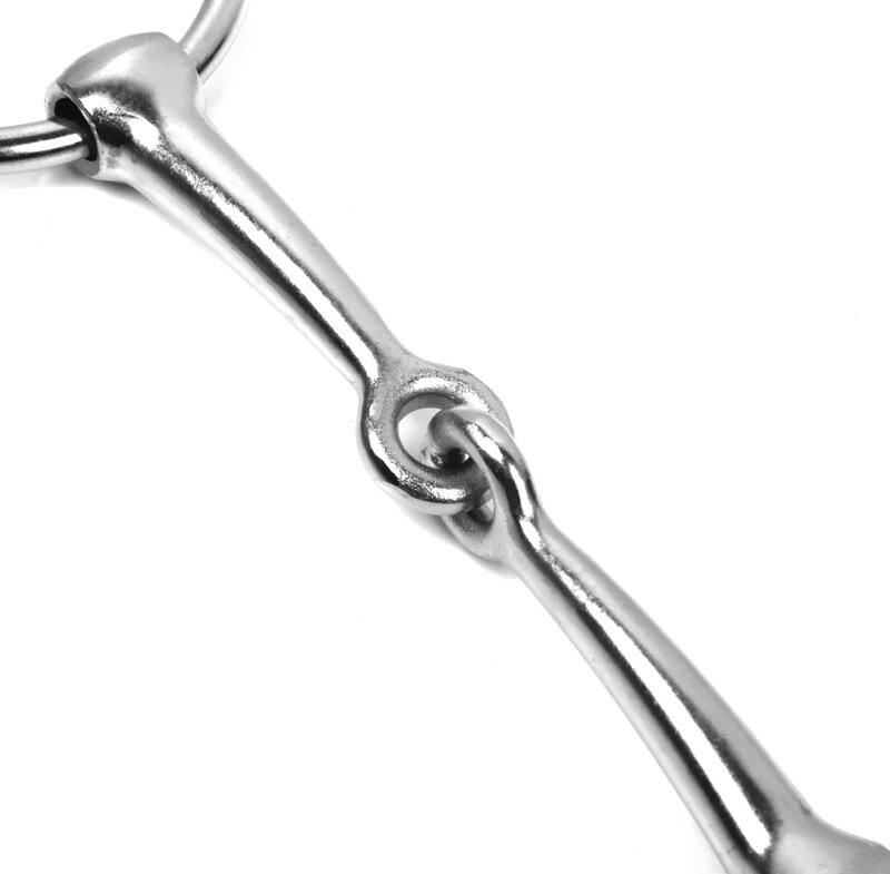5 'anello sciolto bocca ferro argento rullo Tack cavallo bocchino alta qualità antiruggine 140mm/5 pollici