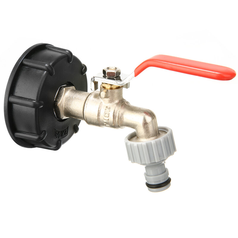 IBC Tank Adapter S60X6 To Brass Tap 1/2" Replacement Valve Fitting Parts For Home Garden Water Connectors