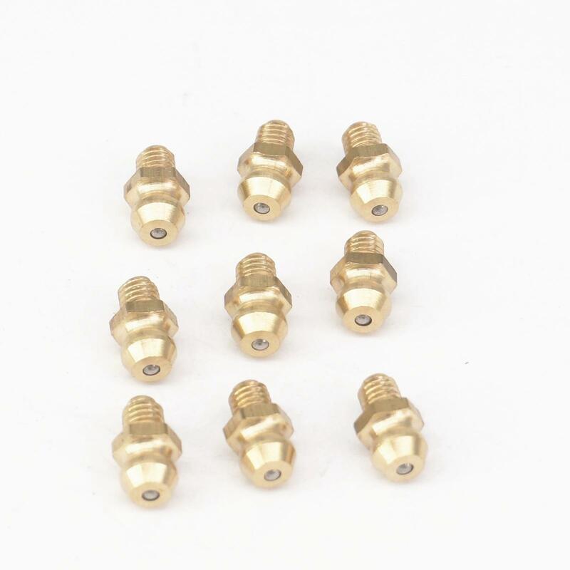 (20) M5 Male Brass Grease Zerk Nipple Fitting For Grease Gun Machine Tool Accessories