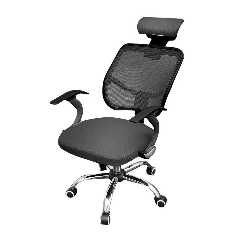 Kod DECESELL8 krzesło biurowe dyrektorskie krzesło do pracy na komputerze Mesh tkanina na siedzenie wysokim oparciem relaks Head Pad fotel kierownika 360 ° obrotowe koło