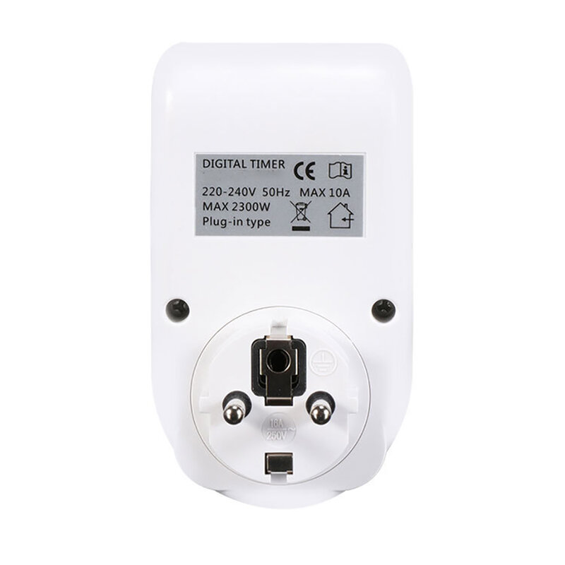 Eu Plug Timer Switch Energy Saving Adjustable Digital Kitchen Timer Outlet Week Hour Programmable Timing Socket