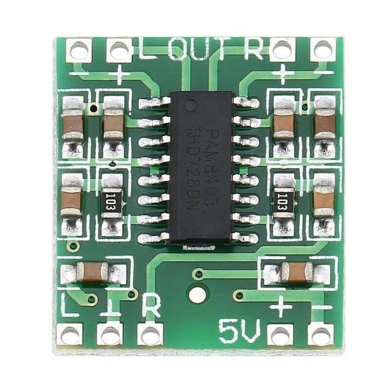 Placa amplificadora digital 2*3w pam8403, classe d digital 2.5v para 5v placa amplificadora de potência classe d placa amplificadora digital