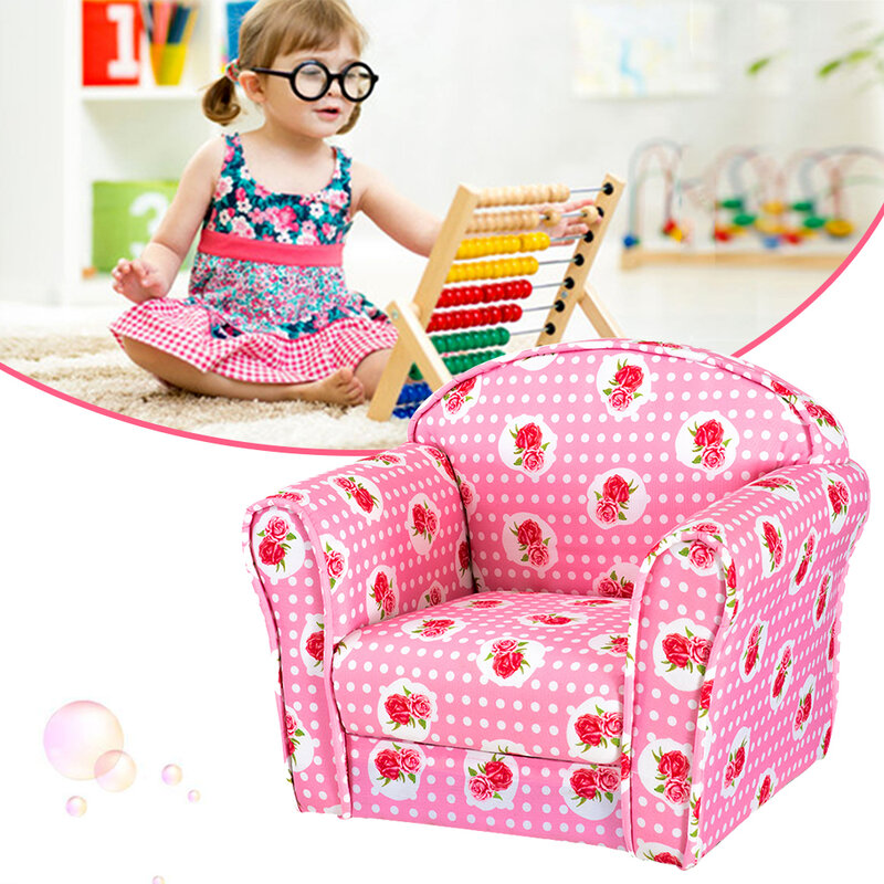 Panana Lovely Colourful Children Sofa chair Playroom Armchair Solid Wooden Frame Filled with Hard Foam Kid's Bedroom Tub Seating