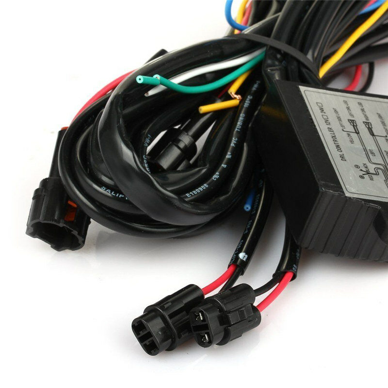 범용 DRL LED 주간 주행등, 자동 ON/OFF 릴레이 모듈 박스