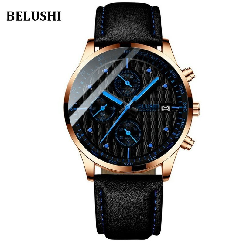 Erkek kol saati belushi marca de luxo relógio de pulso masculino quartzo data relógio casual fino homem à prova dwaterproof água 2018 relogio masculino