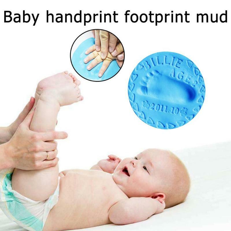 Almofada tinteiro hidráulica para cuidados com o bebê, 20g, almofada tinteiro para os pés, argila macia, estampa de mão, leitor de impressão digital