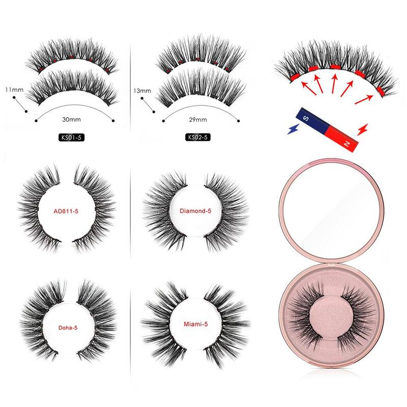 Faux cils magnétiques Eyeliner Kit de cils magnétiques haute qualité imperméable longue durée Eyeliner naturel faux cils