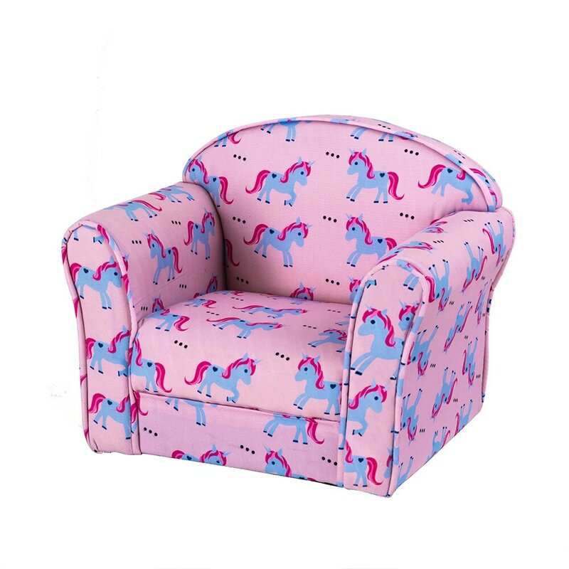 Panana Lovely Colourful Children Sofa chair Playroom Armchair Solid Wooden Frame Filled with Hard Foam Kid's Bedroom Tub Seating