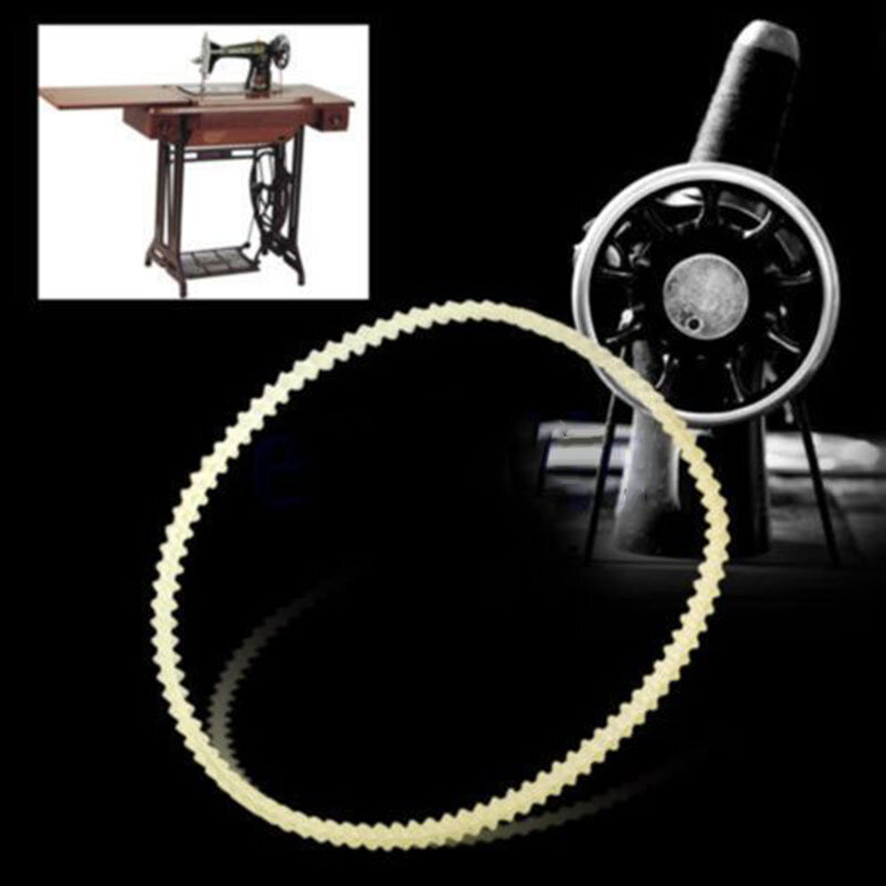 Cinturones dentados para Motor de máquina de coser doméstica, Correa Beige de nailon para máquina de coser, piezas de repuesto Overlock de 32,5 cm/34cm/35,5 cm, 2 uds.