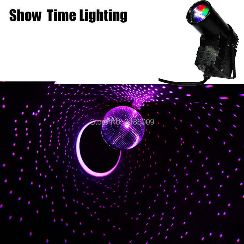 Afficher le temps LED rvb PinSpot LED faisceau effet spot couleur lumière utilisation avec boule de verre pour DJ KTV fête Disco mariage toute étoile dans le ciel