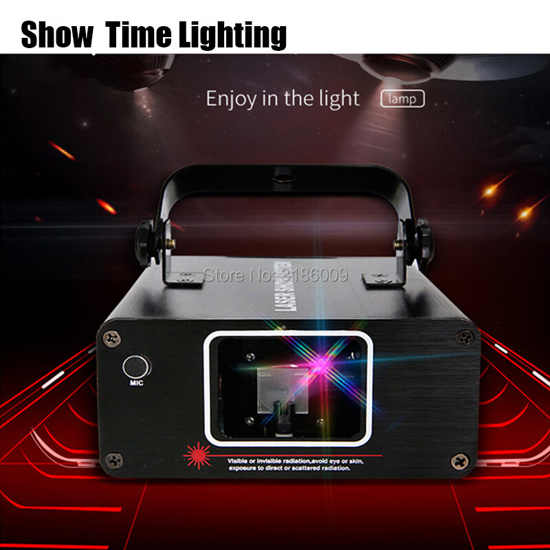 Gorąca sprzedaż DJ laserowe oświetlenie sceniczne w pełnym kolorze 96 wzorów RGB projektor efekt sceniczny oświetlenie dla Disco Xmas Party 1 głowica laserowa