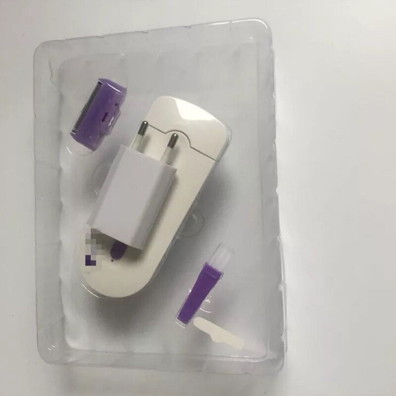 Herramienta de depilación portátil recargable USB para mujer, herramienta de depilación de labios, depilación láser