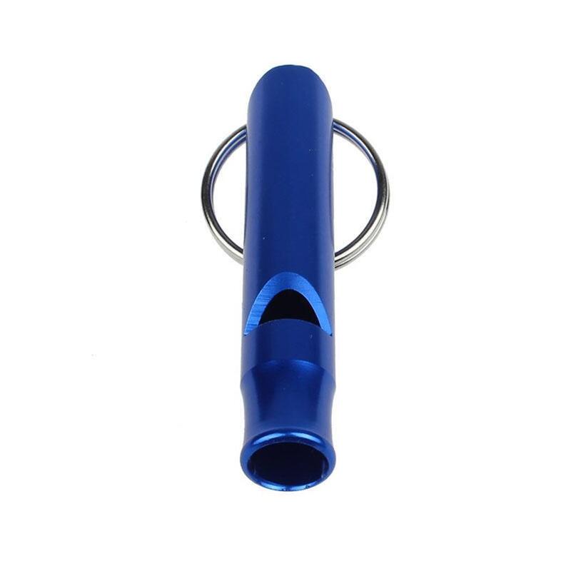Mini pendentif multifonctionnel en métal léger portatif de sifflet de survie de randonnée extérieure avec l'urgence de porte-clés de trousseau